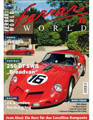 2010 FERRARI WORLD MAGAZINE 78 DUITS