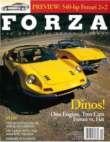 2003 FERRARI FORZA MAGAZINE 49 ENGELS