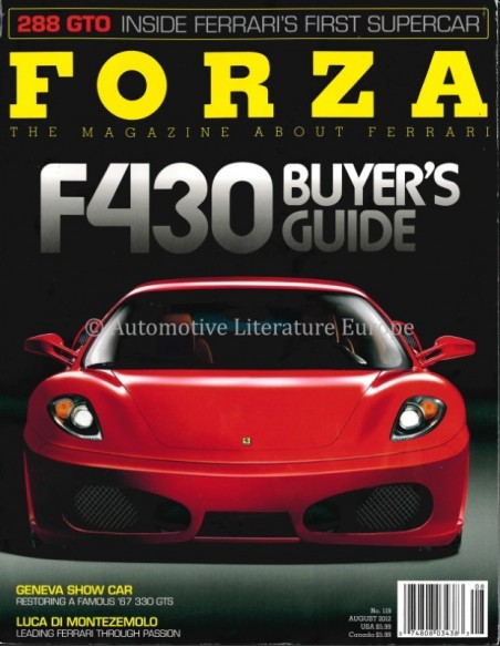 2012 FERRARI FORZA MAGAZINE 119 ENGELS