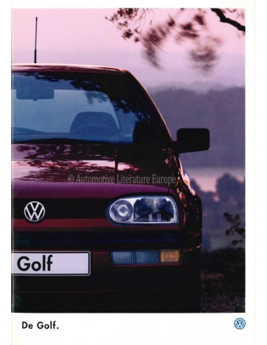 1995 VOLKSWAGEN GOLF BROCHURE NEDERLANDS