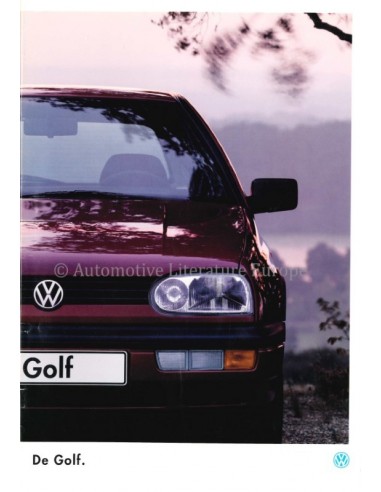 1995 VOLKSWAGEN GOLF BROCHURE DUTCH