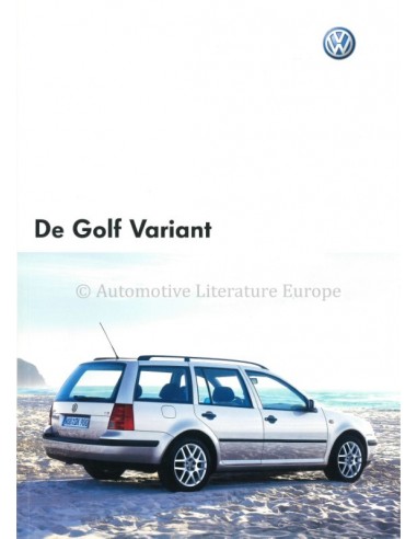 2004 VOLKSWAGEN GOLF VARIANT BROCHURE DUTCH