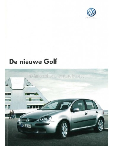 2004 VOLKSWAGEN GOLF PROSPEKT NIEDERLÄNDISCH