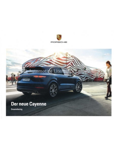 2018 PORSCHE CAYENNE HARDCOVER BROCHURE DUITS