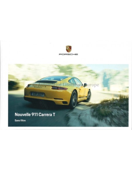 2018 PORSCHE 911 CARRERA T BROCHURE FRENCH