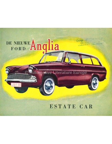 1962 FORD ANGLIA ESTATE BROCHURE NEDERLANDS