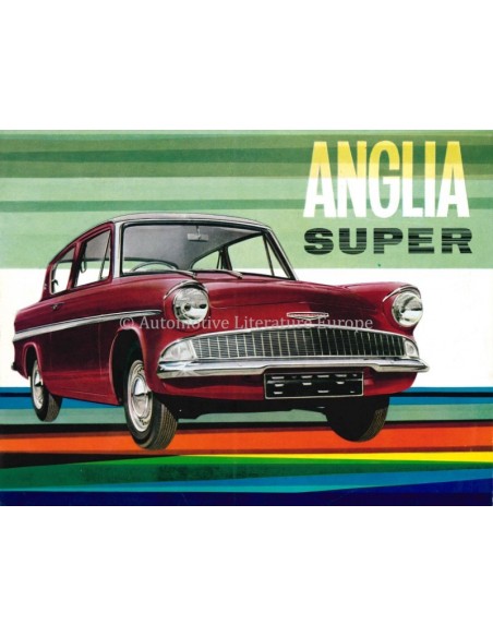 1963 FORD ANGLIA SUPER BROCHURE ENGELS