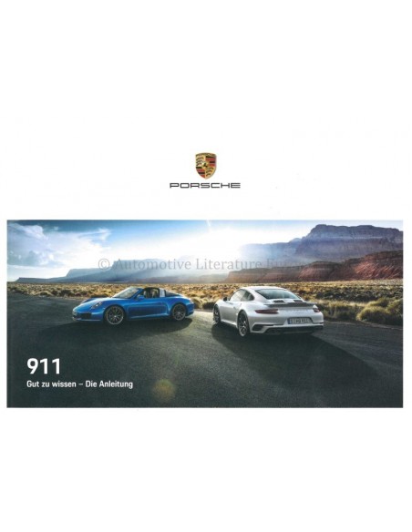 2019 PORSCHE 911 CARRERA | TARGA | TURBO OWNERS MANUAL GERMAN