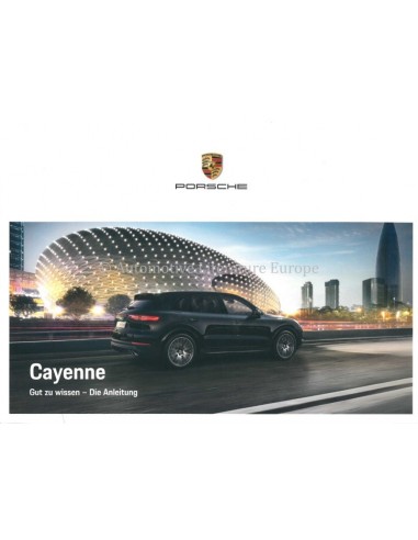 2019 PORSCHE CAYENNE BETRIEBSANLEITUNG DEUTSCH