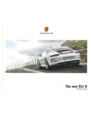 2017 PORSCHE 911 R HARDCOVER BROCHURE GERMAN