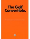 1980 VOLKSWAGEN GOLF CONVERTIBLE BROCHURE ENGLISH