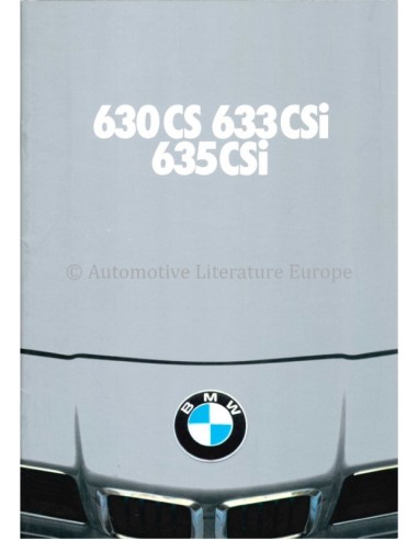 1979 BMW 6 SERIE BROCHURE NEDERLANDS