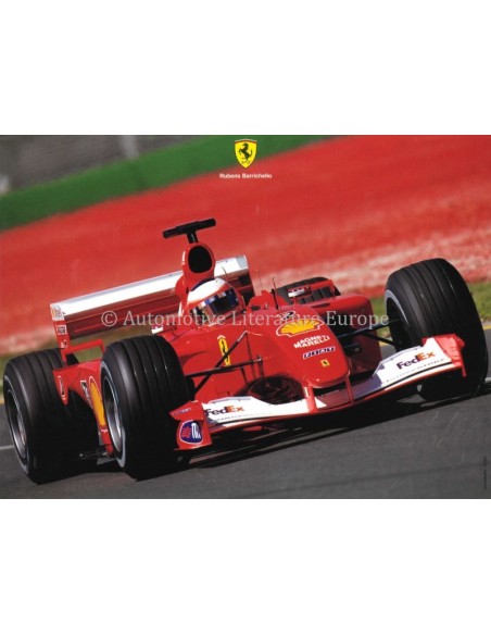 2001 FERRARI RUBENS BARRICHELLO KAART