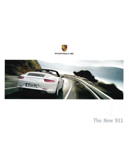 2012 PORSCHE THE NEW 911 BROCHURE ENGELS (US)