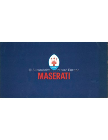 1974 MASERATI PORTFOLIO PROGRAMM PROSPEKT