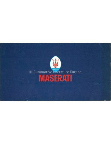 1974 MASERATI PORTFOLIO PROGRAMM PROSPEKT