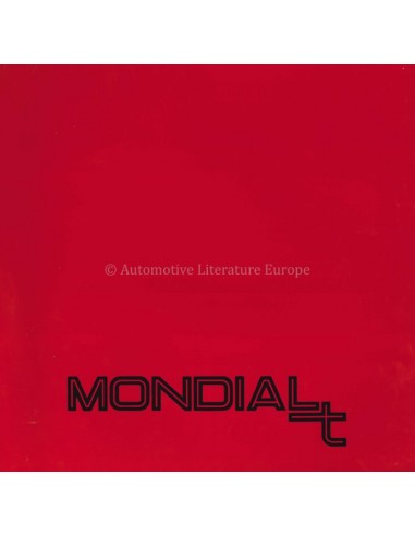 1989 FERRARI MONDIAL T BROCHURE PROSPEKT 562/89