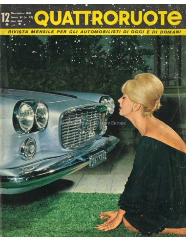 1961 QUATTRORUOTE MAGAZINE 72 ITALIAN