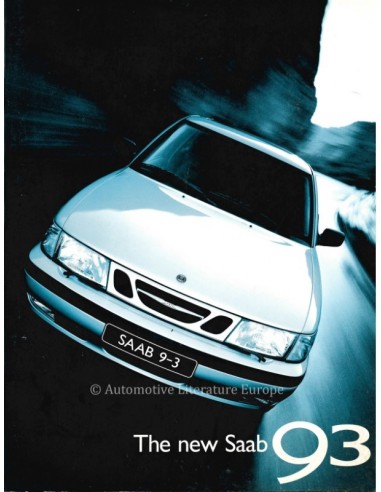 1998 SAAB 9-3 BROCHURE ENGLISH