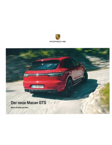 2020 PORSCHE MACAN GTS HARDCOVER PROSPEKT DEUTSCH