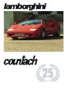 1988 LAMBORGHINI COUNTACH 25TH ANNIVERSARY BROCHURE ENGELS