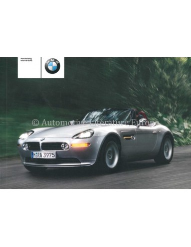 2001 BMW Z8 OWNERS MANUAL HANDBOOK DUTCH