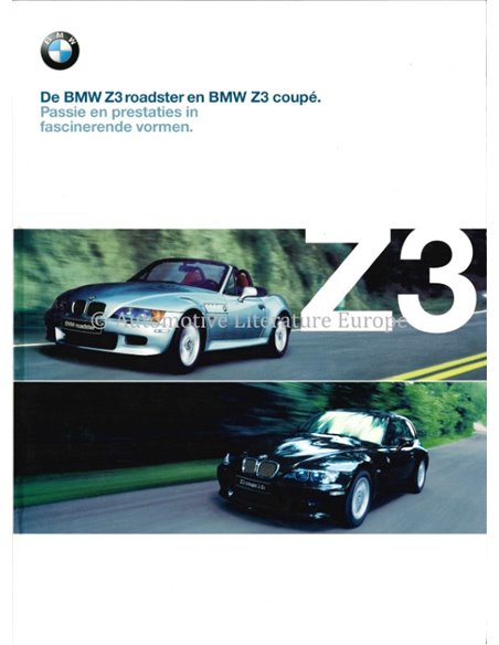 2000 BMW Z3 ROADSTER EN BMW Z3 COUPÉ  BROCHURE NIEDRLÄNDISCH