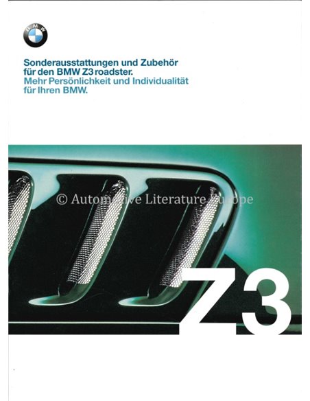 2000 BMW Z3 ROADSTER  BROCHURE DEUTSCH