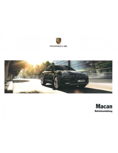 2017 PORSCHE MACAN OWNER'S MANUAL GERMAN