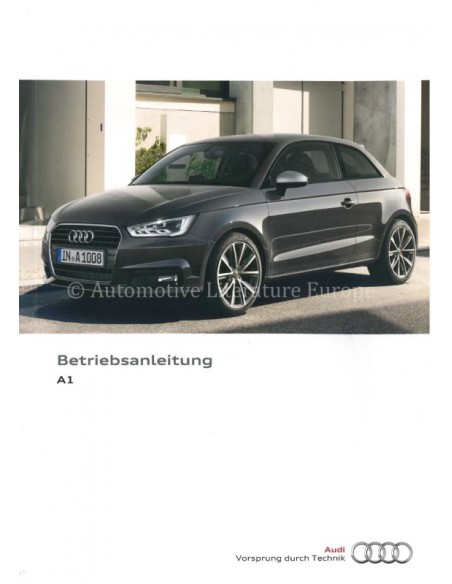 2016 AUDI A1 S1 INSTRUCTIEBOEKJE DUITS