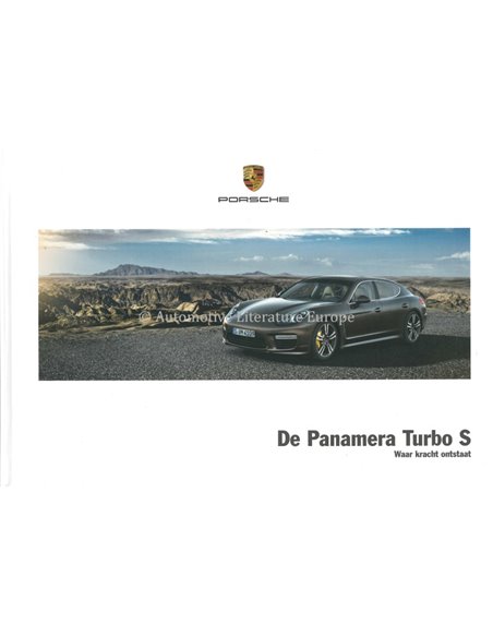 2015 PORSCHE PANAMERA TURBO S HARDCOVER PROSPEKT NIEDERLÄNDISCH