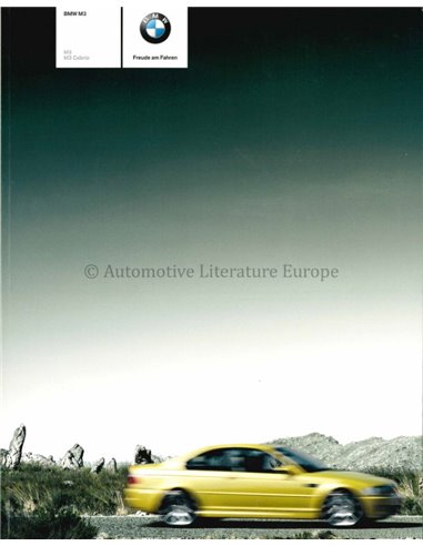 2004 BMW M3 BROCHURE DUITS