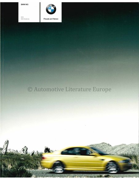 2004 BMW M3 BROCHURE DUITS