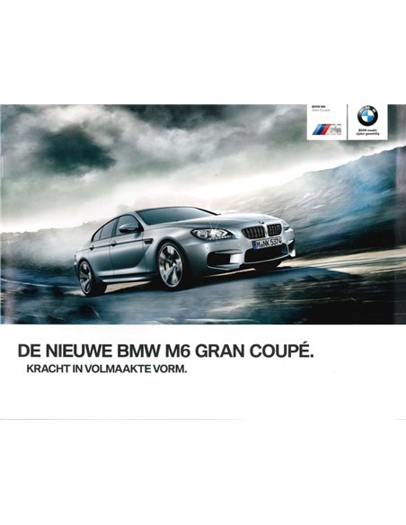 2012 BMW M6 BROCHURE DUTCH