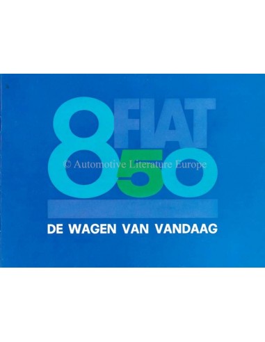 1965 FIAT 850 BROCHURE DUTCH