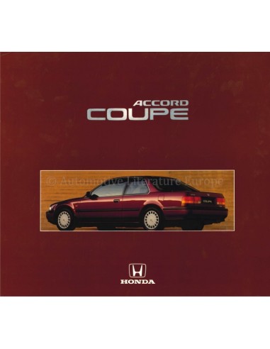 1992 HONDA ACCORD COUPE BROCHURE DUTCH