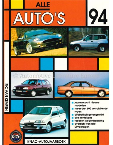 1994 KNAC AUTOJAHRBUCH NIEDERLÄNDISCH