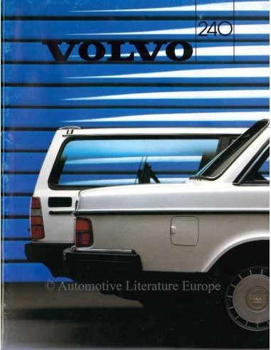 1986 VOLVO 240 BROCHURE ITALIAN