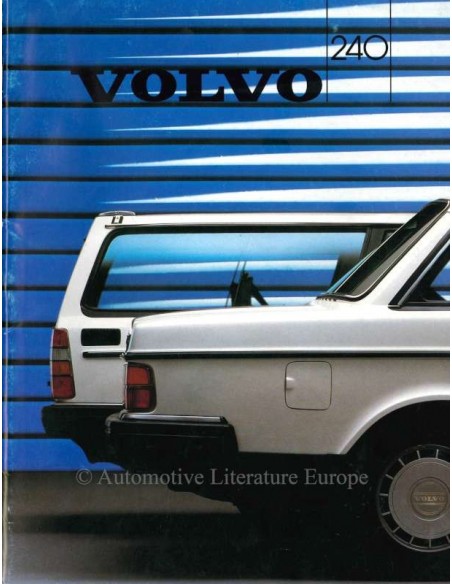 1986 VOLVO 240 BROCHURE ITALIAN