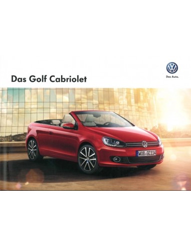 2013 VOLKSWAGEN GOLF CABRIOLET BROCHURE DUITS