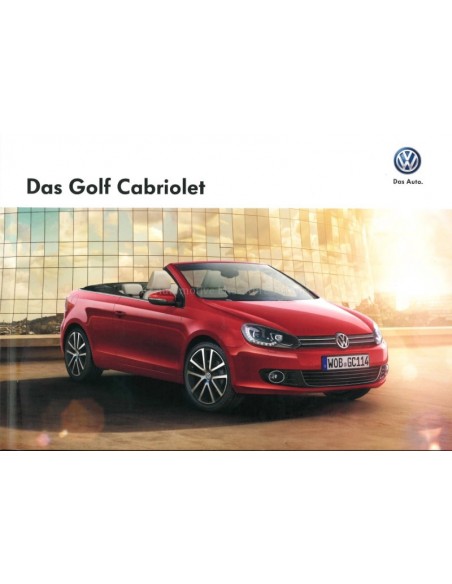 2013 VOLKSWAGEN GOLF CABRIOLET PROSPEKT DEUTSCH