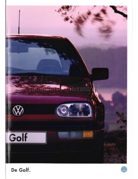 1996 VOLKSWAGEN GOLF BROCHURE DUTCH