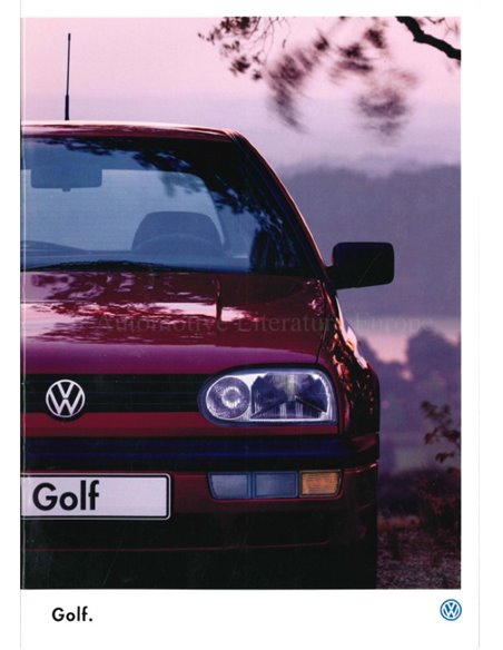 1995 VOLKSWAGEN GOLF BROCHURE DUTCH