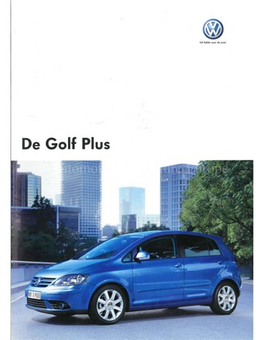 2005 VOLKSWAGEN GOLF PLUS PROSPEKT NIEDERLÄNDISCH