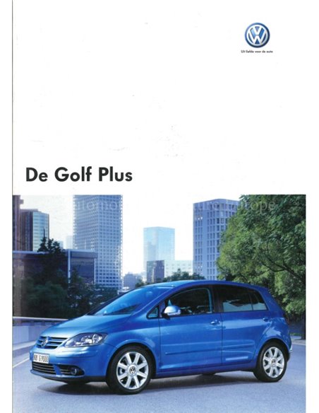 2005 VOLKSWAGEN GOLF PLUS PROSPEKT NIEDERLÄNDISCH