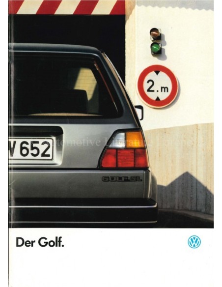 1986 VOLKSWAGEN GOLF PROSPEKT DEUTSCH