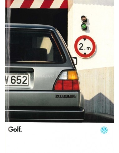 1986 VOLKSWAGEN GOLF PROSPEKT FRANZÖSISCH