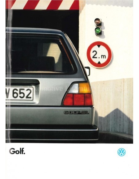 1986 VOLKSWAGEN GOLF PROSPEKT FRANZÖSISCH