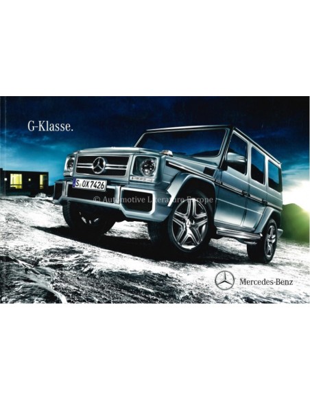 2014 MERCEDES BENZ G KLASSE PROSPEKT NIEDERLÄNDISCH