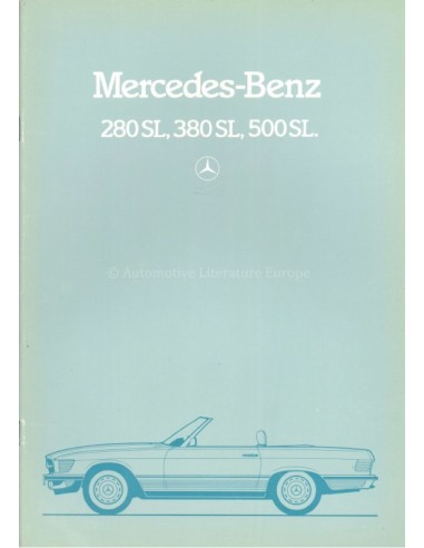 1984 MERCEDES BENZ SL PROSPEKT DEUTSCH